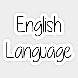 School Subject Sticker - English Language Sticker